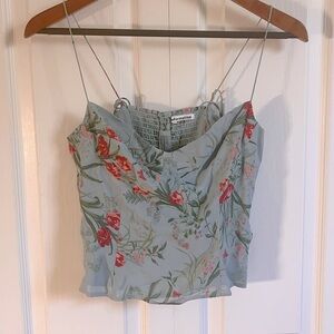 Reformation: NWOT Reformation Liza Camisole in Leona, Blue Pink Floral—Size 8